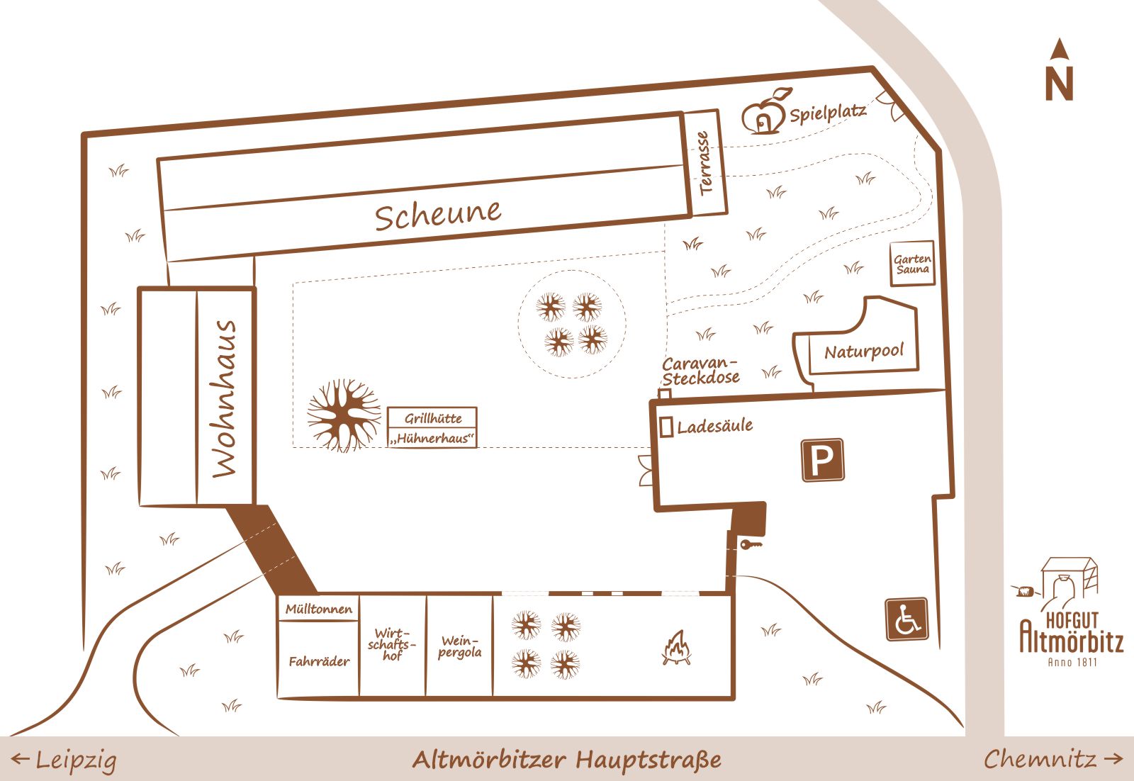 Lagenplan Außenanlagen